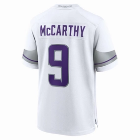 2024 MN.Vikings #9 J.J. McCarthy White Game American Stitched Football Jersey