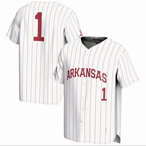 #1 A.Razorbacks GameDay Greats Lightweight Baseball Jersey - White Stitched American College Jerseys