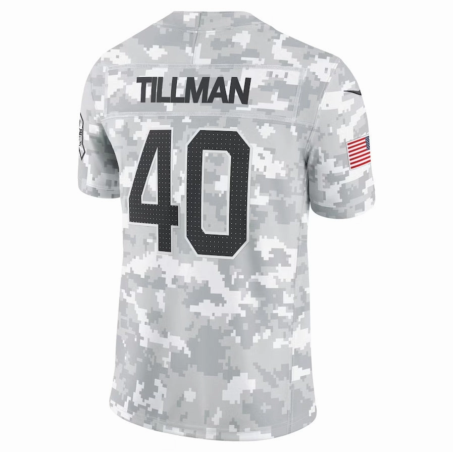 A.Cardinals #40 Pat Tillman Arctic Camo 2024 Salute to Service Retired Player Limited Stitched American Football Jerseys