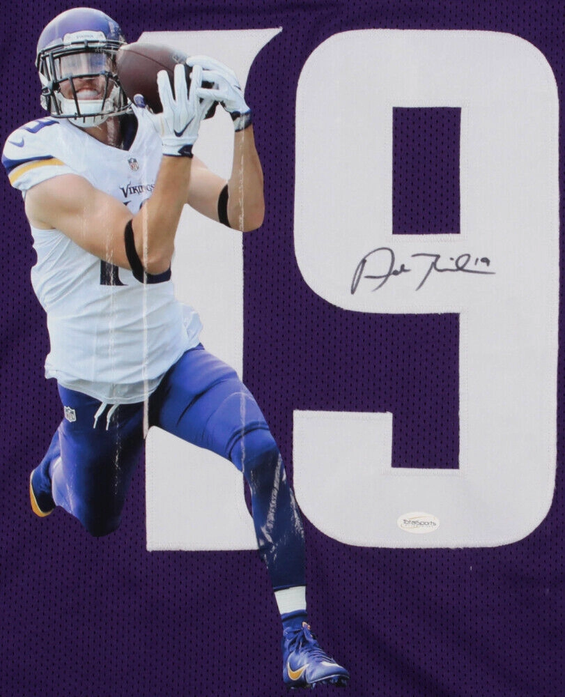 Adam Thielen Signed Minnesota Vikings Jersey with Custom Picture Print (TSE COA)