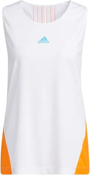 adidas 365 Women in Power Tank Top Women's, White/ Tennessee Orange