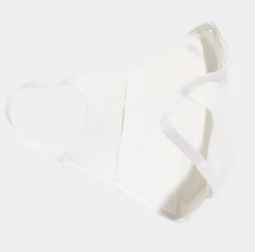 Adidas Adult Standard Face Covers, 3-Pack, White, Size Options