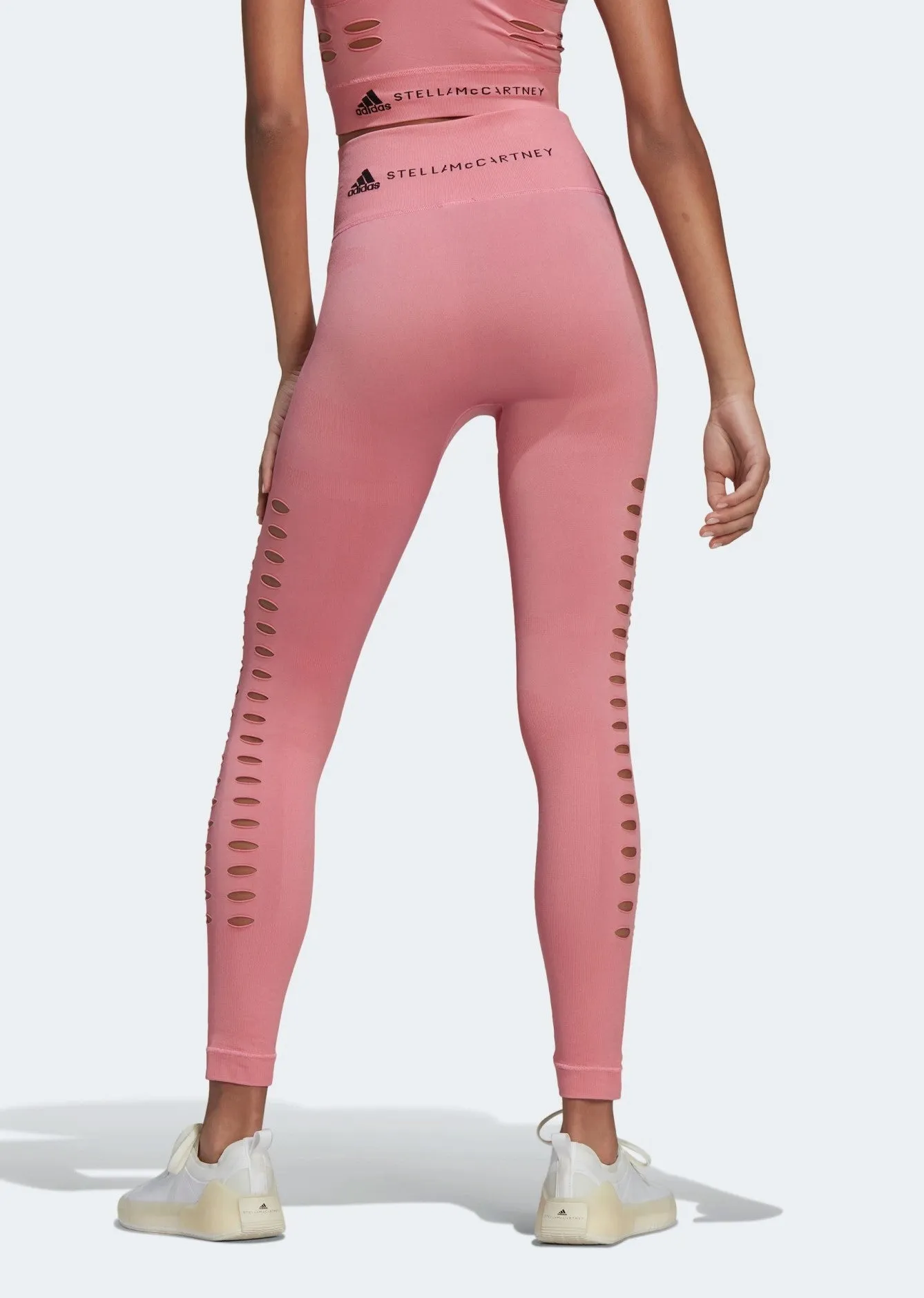 Adidas By Stella McCartney Women's Truepurpose Yoga Knit Tights, Easy Pink