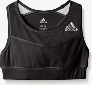 Adidas Girls' Youth Sports Bra, Black