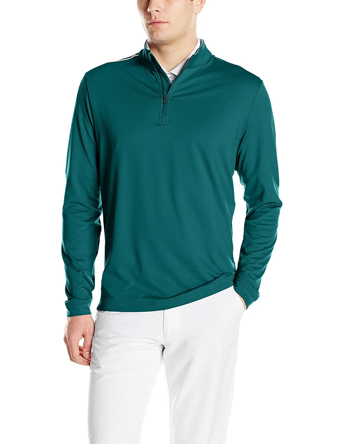 Adidas Golf Men's Adi 3-Stripes Classic 1/4 Zip Jacket, Color Options