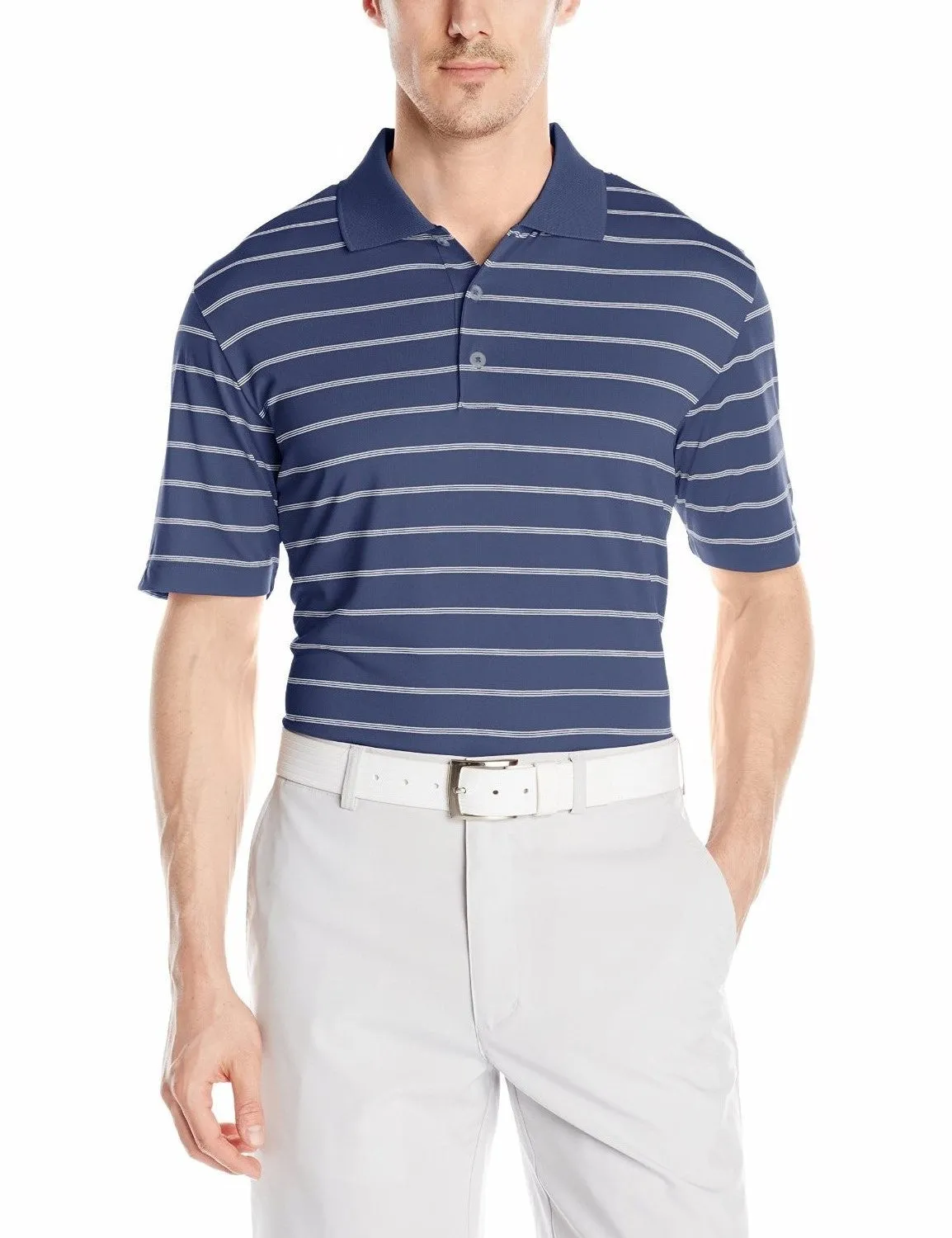 Adidas Golf Men's Classic 2 Color Stripe Polo Shirt Top - Many Colors