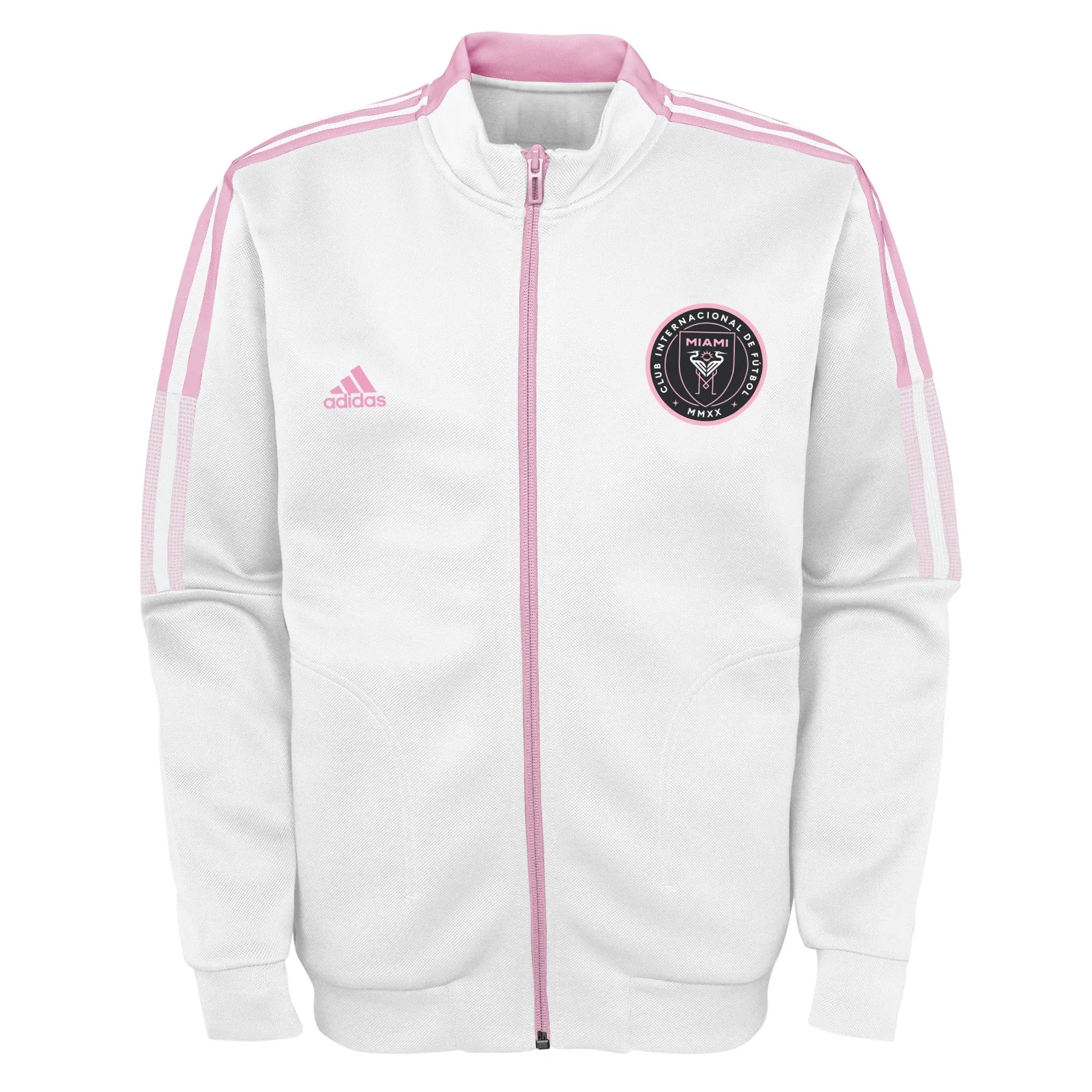 adidas International Miami CF MLS Kids (4-7) Anthem Travel Jacket, White