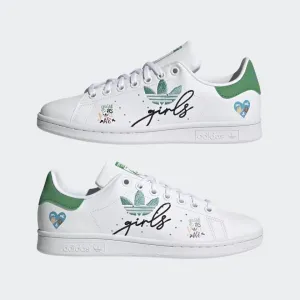 Adidas Kids Stan Smith "Girl Friends" Shoes, Cloud White
