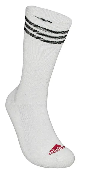 Adidas Men's 2 Pack Tour Performance Crew Socks, White