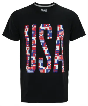 Adidas Men's 60/40 Go To "USA" Short Sleeve Performance T-Shirt, Black