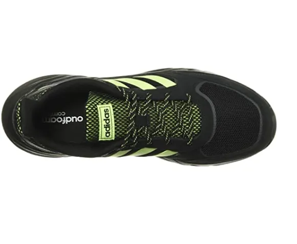 Adidas Men's 90s Valasion Sneaker, Black/Hi Res Yellow/Grey Three