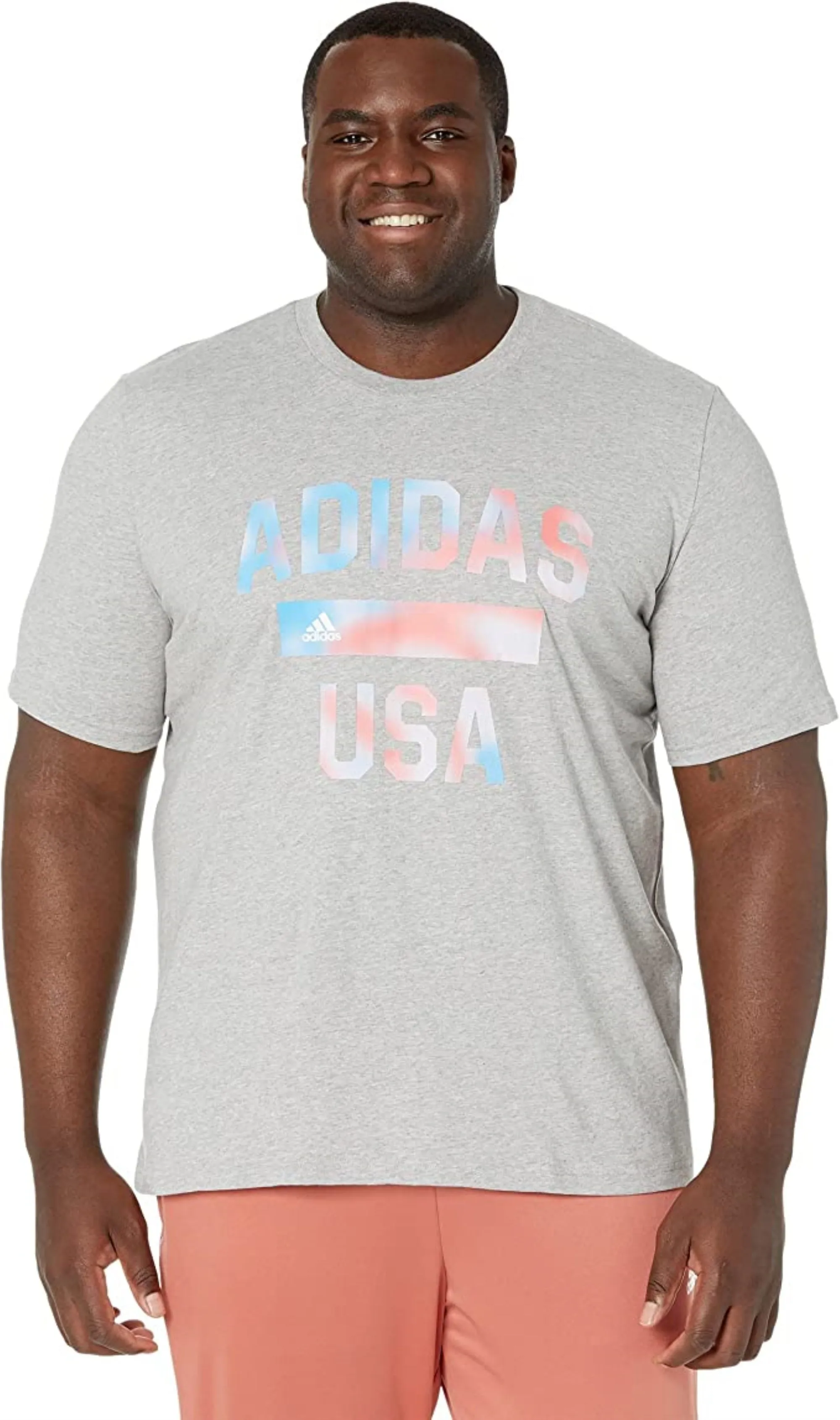 Adidas Men's America Graphic Tee, Grey