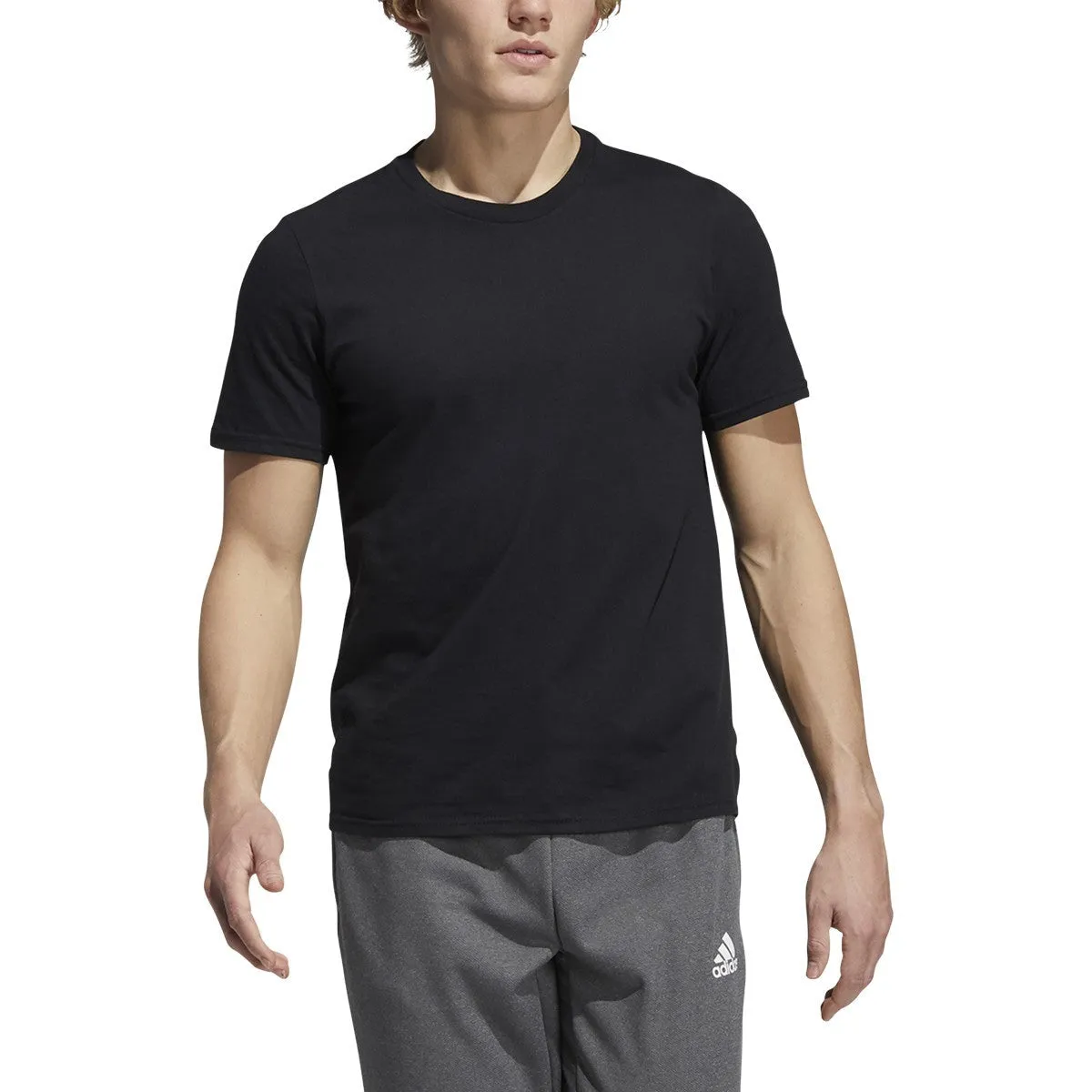 Adidas Men's Amplifier Short Sleeve T-Shirt, Black/White
