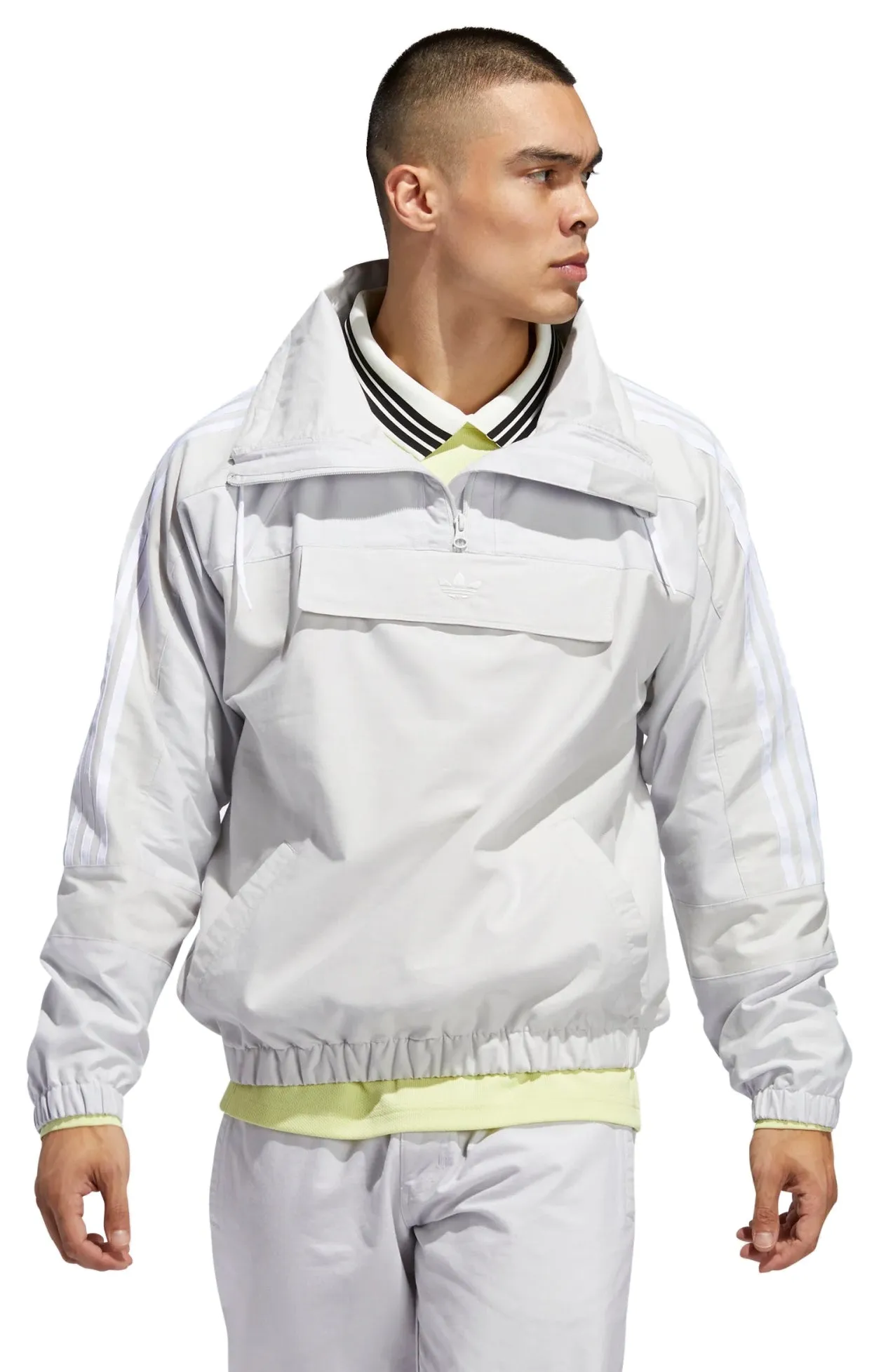 adidas Men's Anorak Jacket, Grey One / Dash Grey / Black