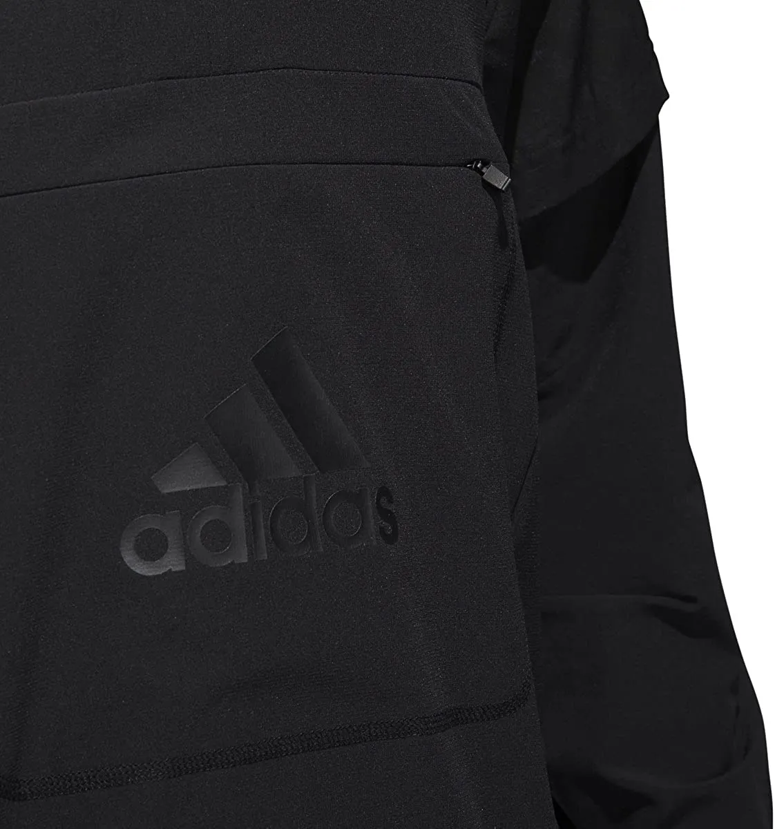 adidas Men's Athletics Id 1/2 Zip Woven Shell Jacket, Black, Large