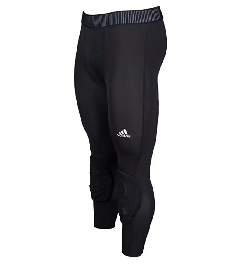 adidas Men's Basketball Padded Three-Quarter Tights