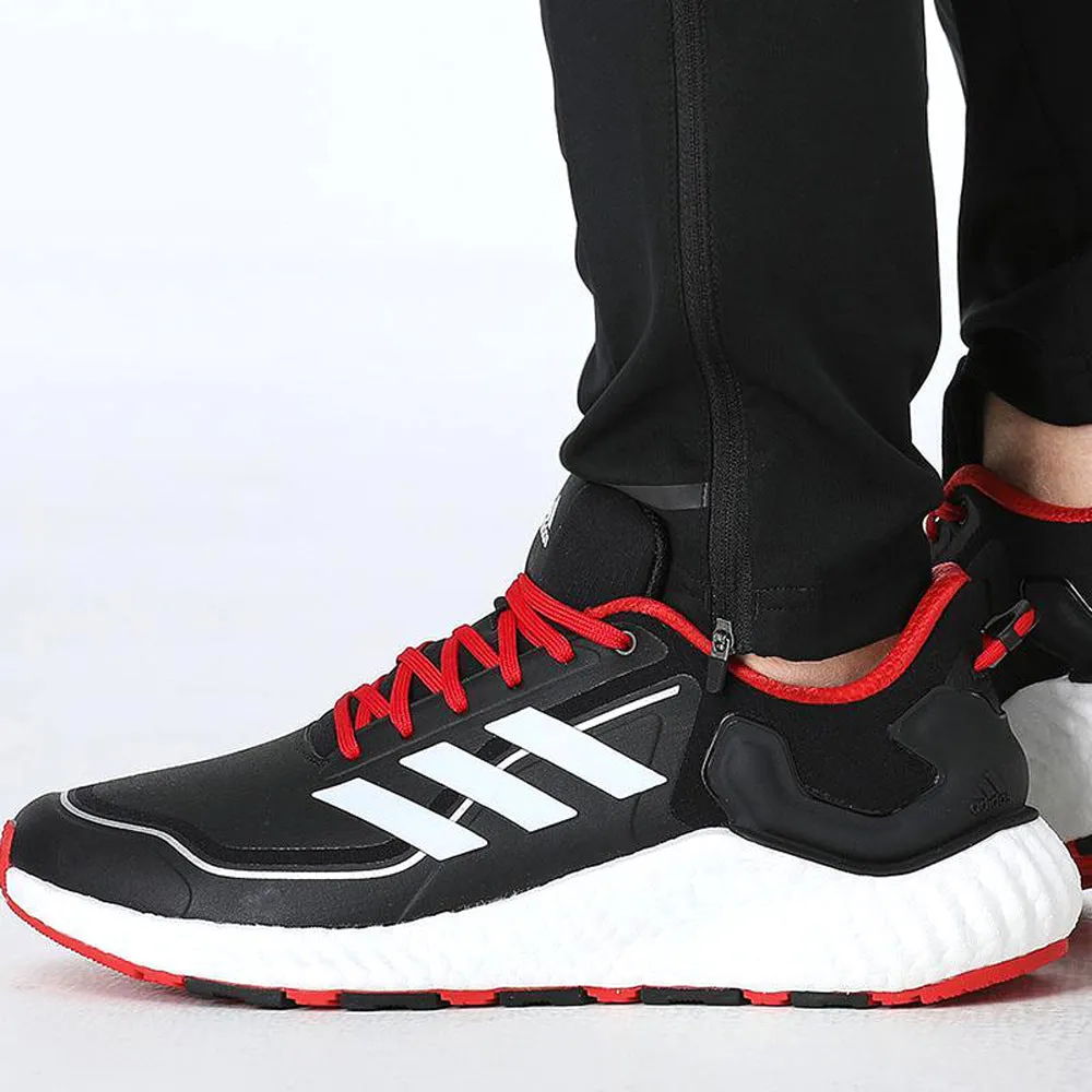 Adidas Men's ClimaWarm LTD Low Running Shoes, Black/White/Scarlet
