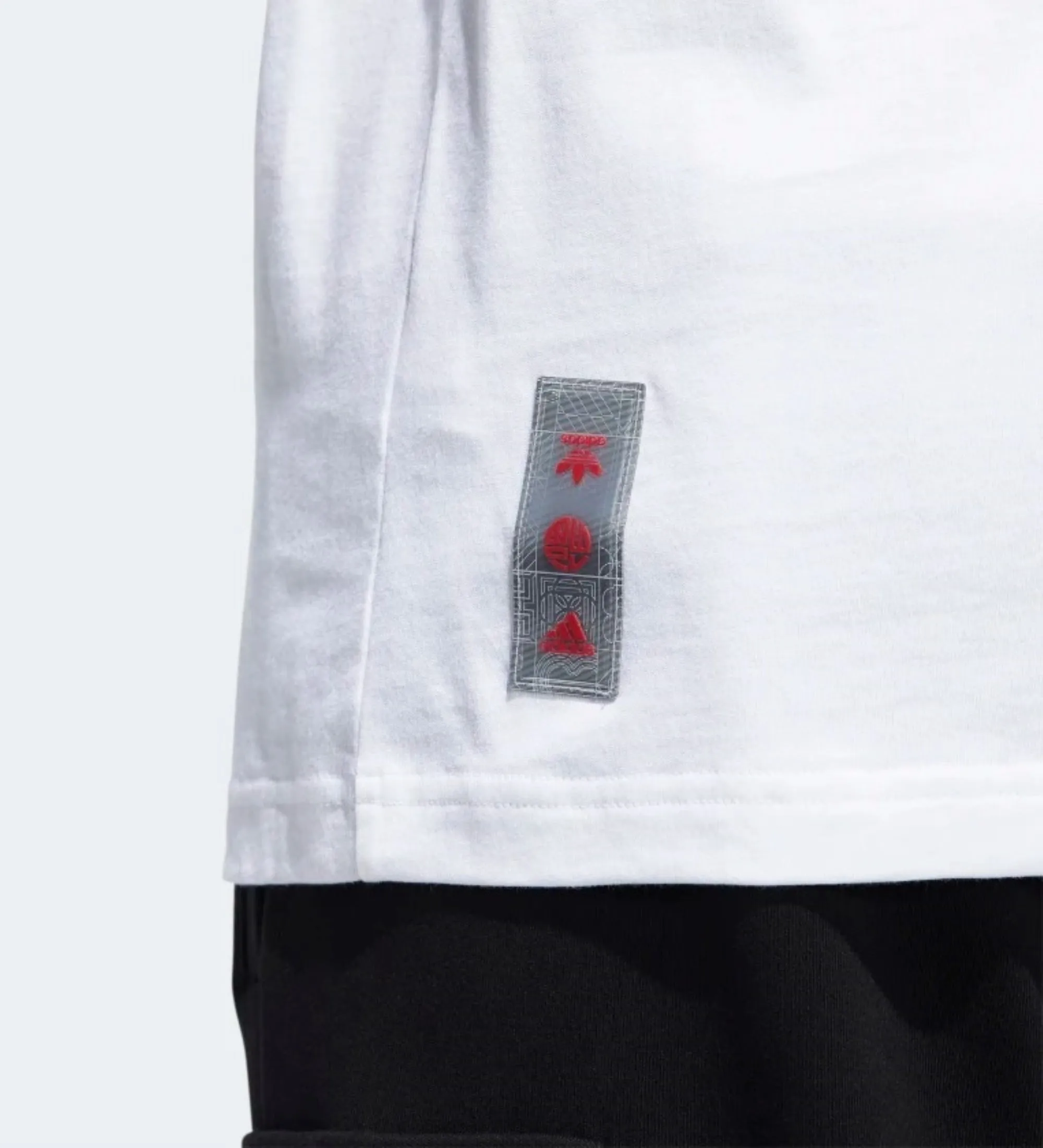 Adidas Men's CNY Graphic Infill Short Sleeve T-Shirt, White