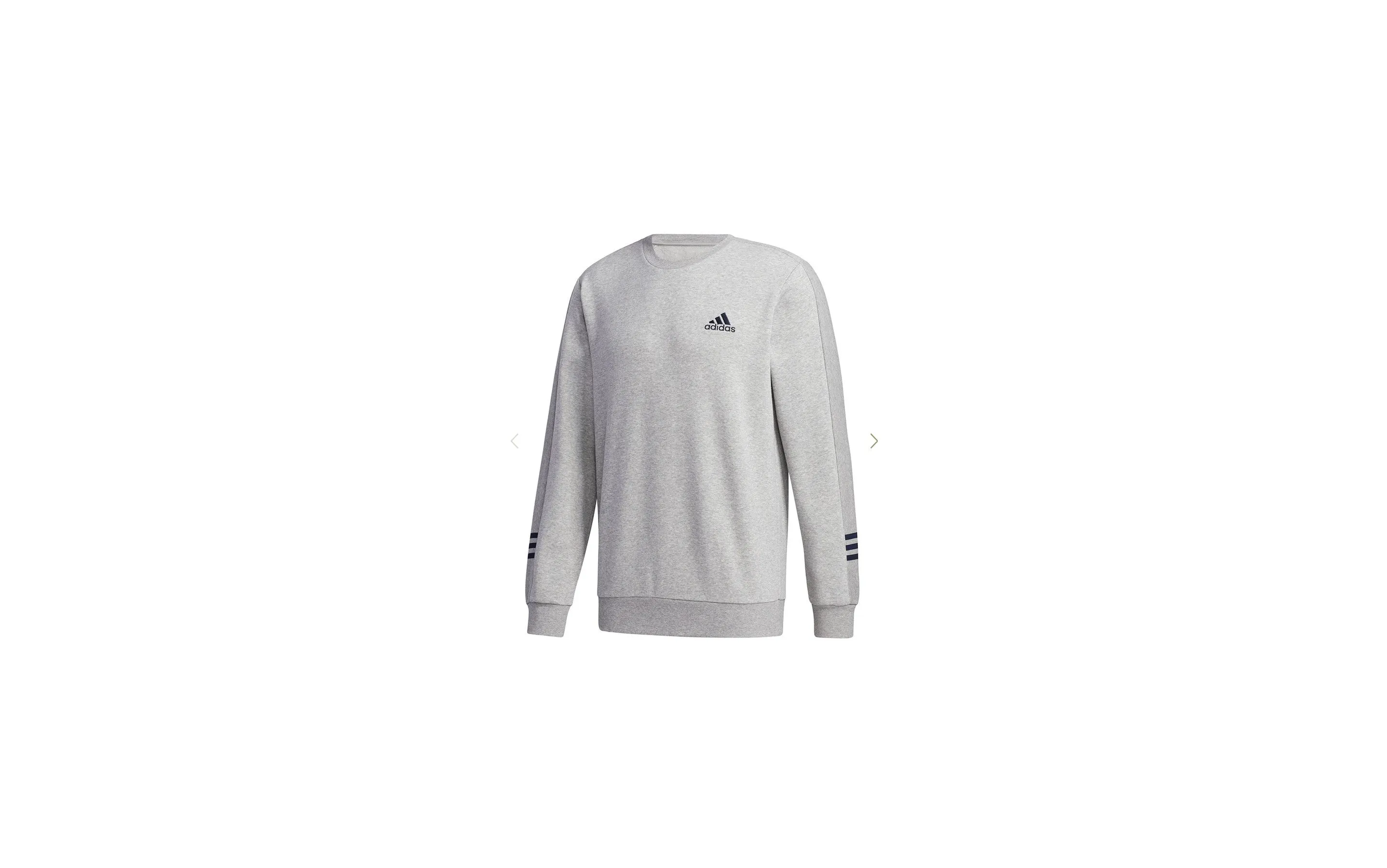 Adidas Men's Comfy Cozy Fleece Sweathshirt, Grey