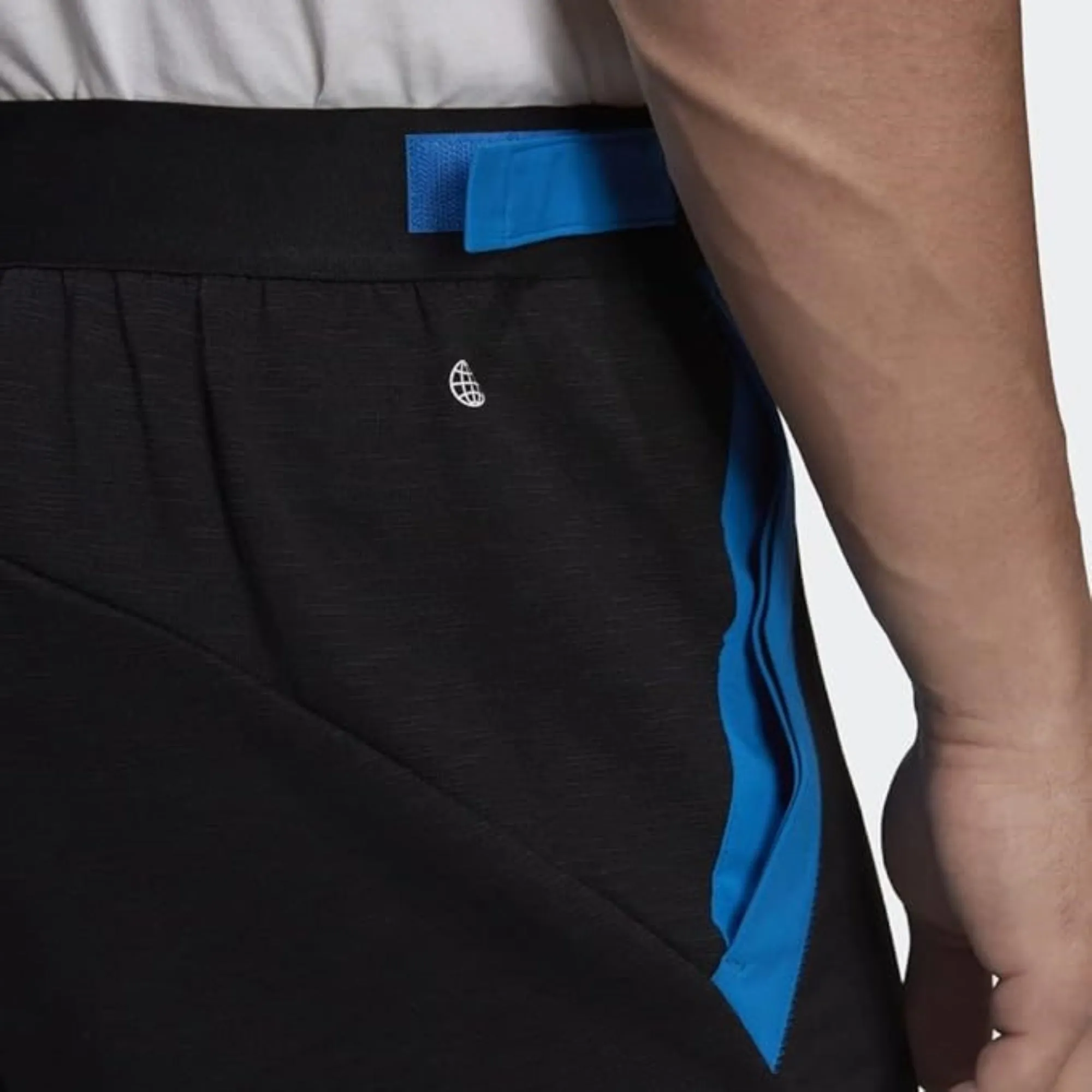 Adidas Men's D4M Premium Pants, Black/Shock Blue