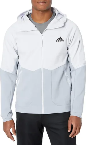 adidas Men's Designed 4 Game Day Fullzip Track Jacket, Dash Grey