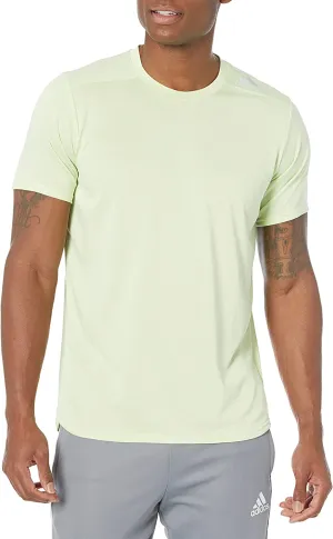 adidas Men's Designed 4 Running Tee, Almost Lime Melange