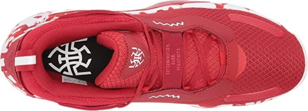 Adidas Men's D.O.N Issue #3 Low Basketball Shoes, Team Power Red/White/Vivid Red