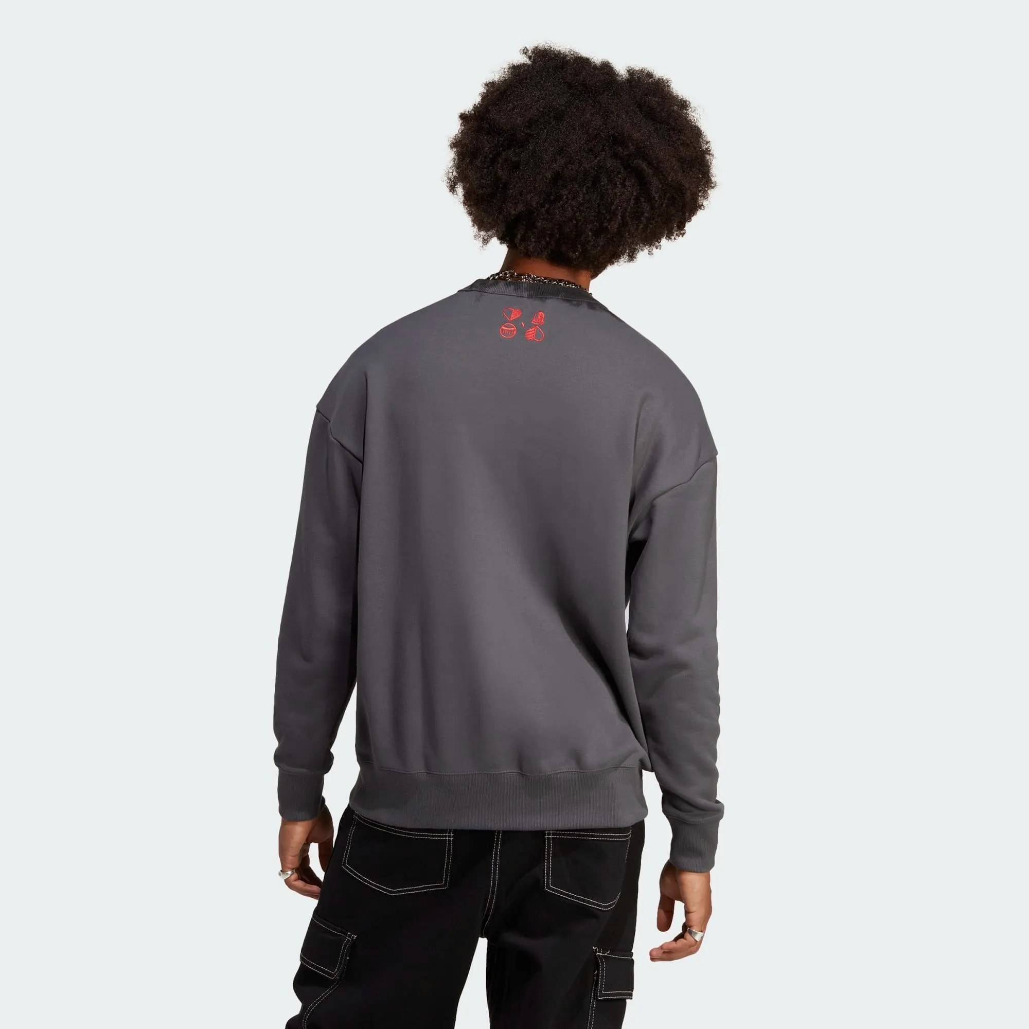 Adidas Men's FC Bayern Munich Lifestyler Crew Sweatshirt