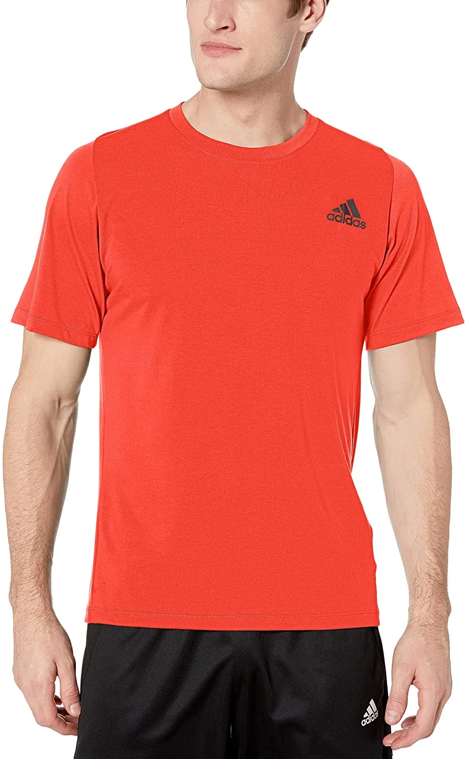 adidas Men's Freelift Sport Tee, Active Red