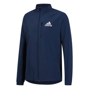 Adidas Men's Full Zip Lightweight Running Jacket, Tech Indigo