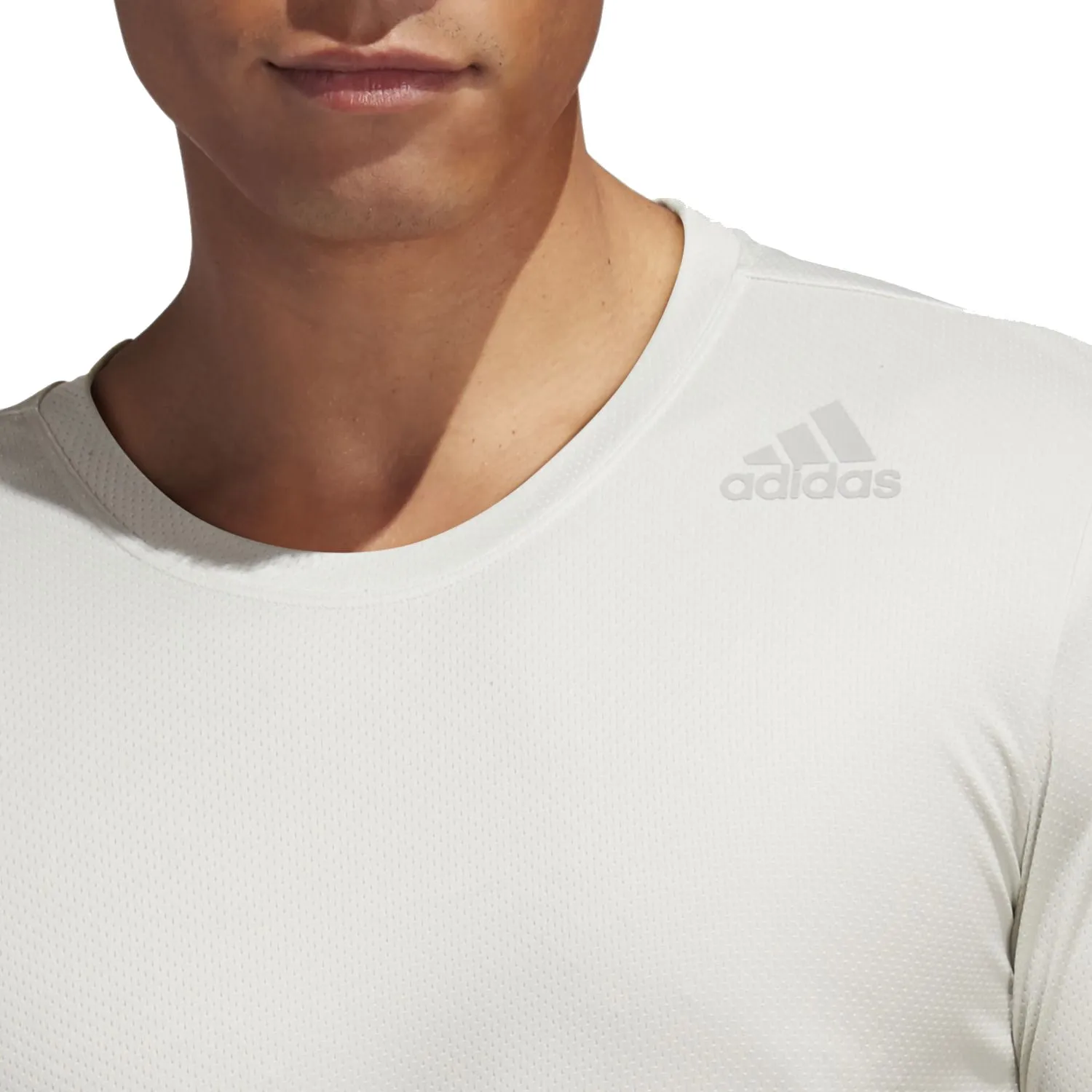 Adidas Men's Heat.Rdy 3-Stripes Tee, Orbit Grey