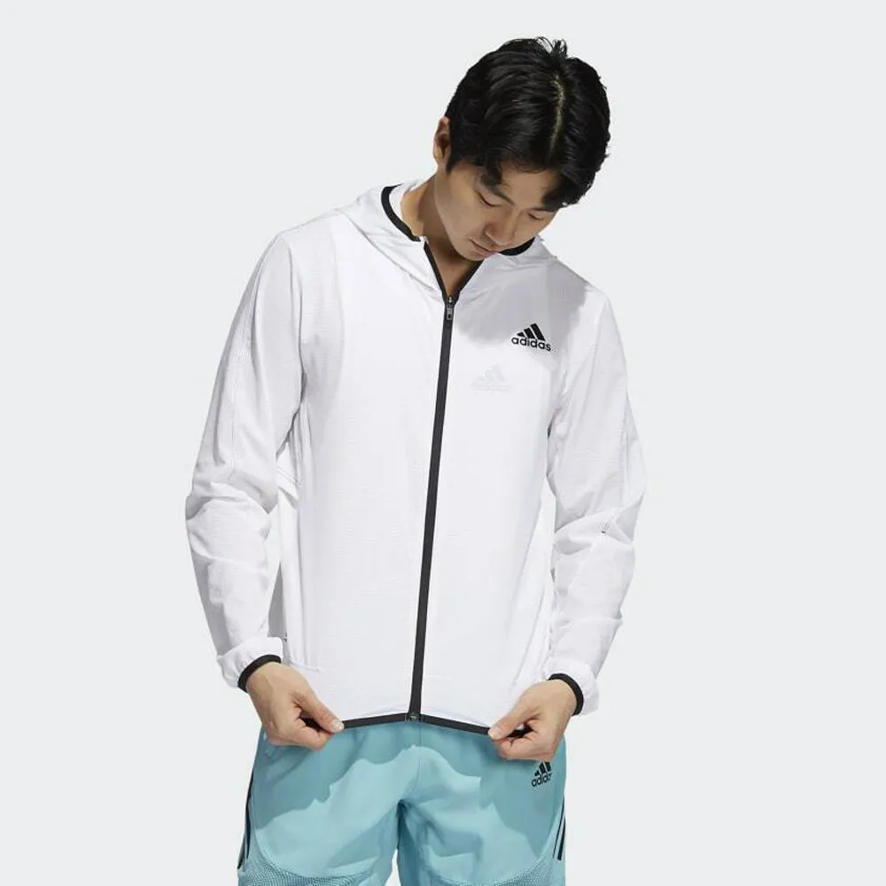 Adidas Men's HEAT.RDY Warrior Light Woven Jacket, White