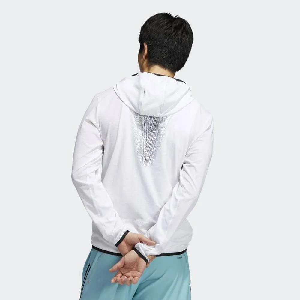 Adidas Men's HEAT.RDY Warrior Light Woven Jacket, White