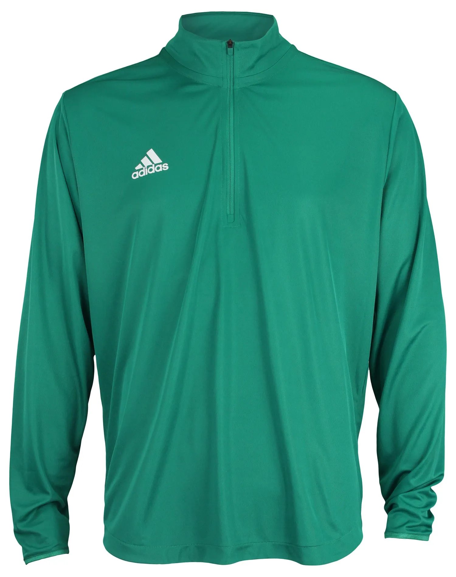 Adidas Men's Long Sleeve 1/4 Zip Knit Pullover, Aqua