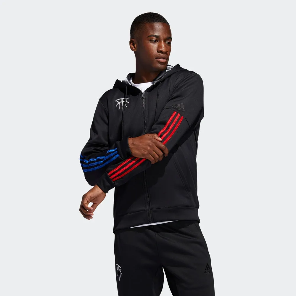 Adidas Men's Mac Dyn Full Zip Hoodie, Black