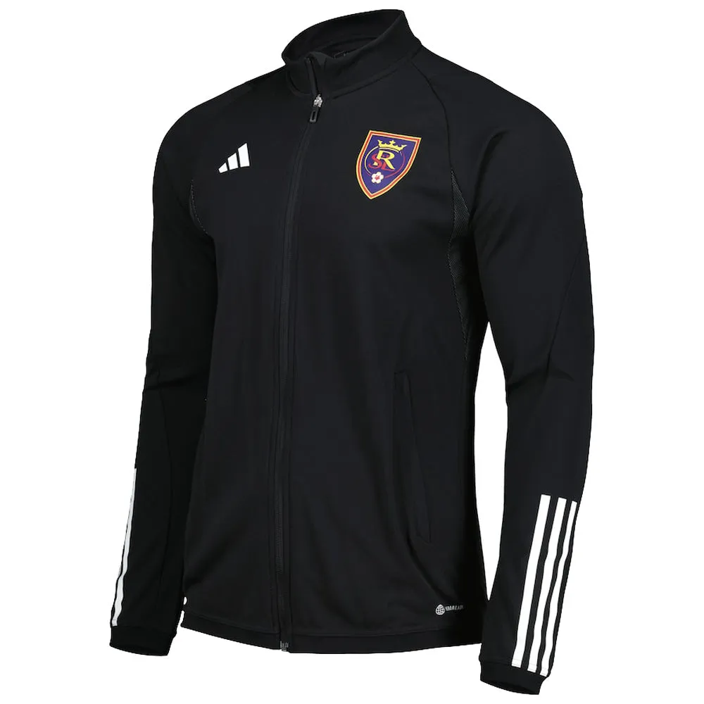 Adidas Men's MLS Real Salt Lake On-Field AEROREADY Full Zip Training Jacket, Black