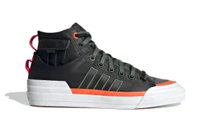 Adidas Men's Nizza Hi DL Shoes, Core Black/Green Oxide