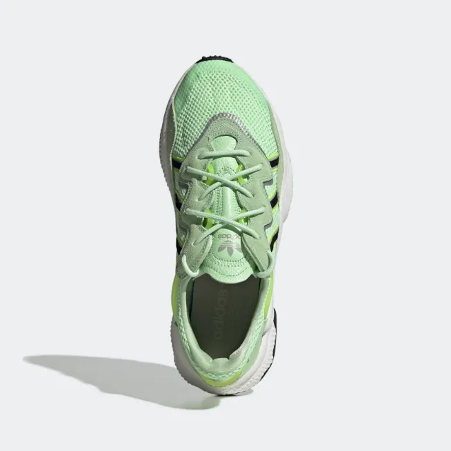 Adidas Men's Ozweego Casual Sneaker Shoes, Glow Green/Black/Solar Yellow