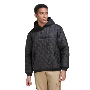 Adidas Men's Quilted Hoodie Sweatshirt, Black