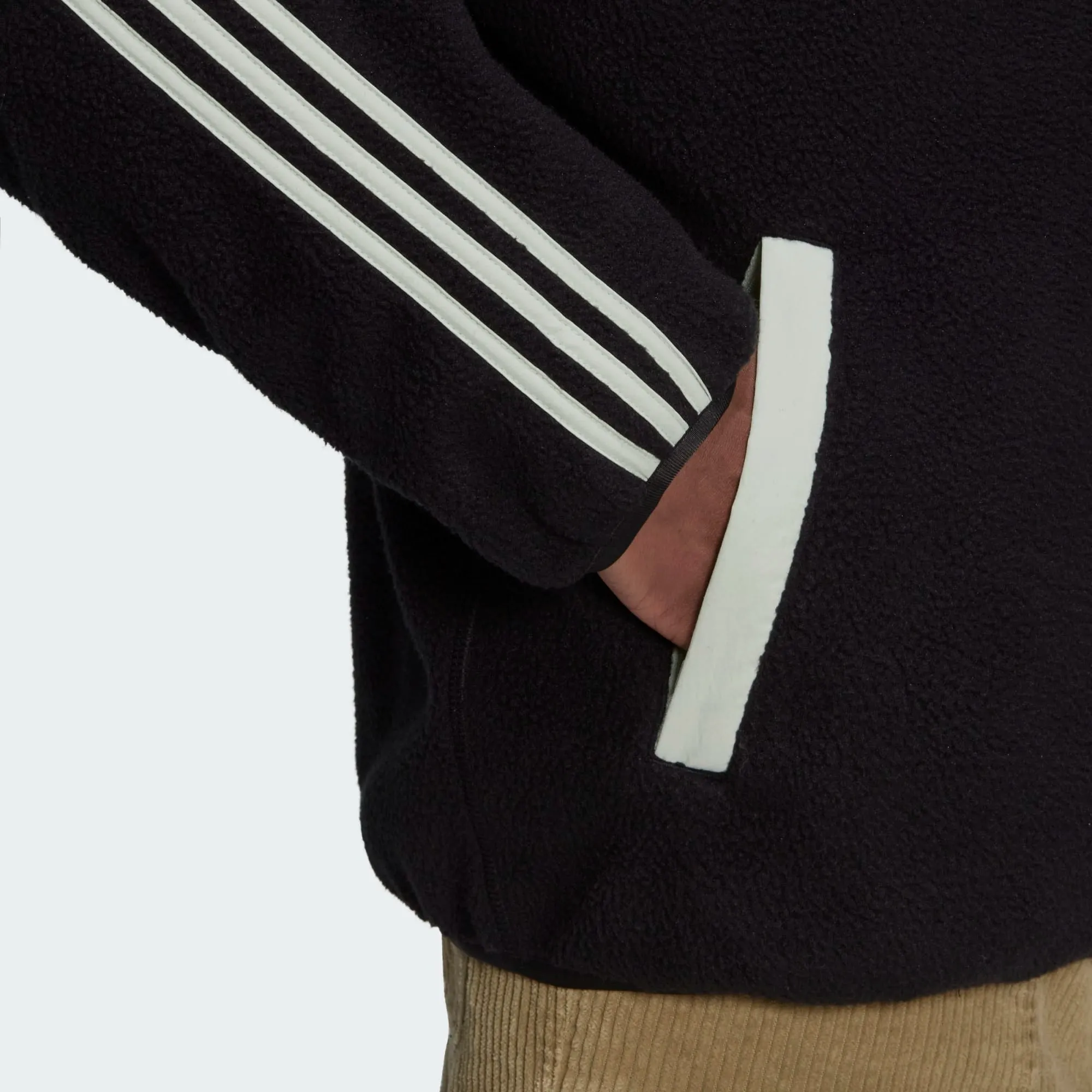 Adidas Men's Real Madrid Lifestyler Fleece Jacket, Black