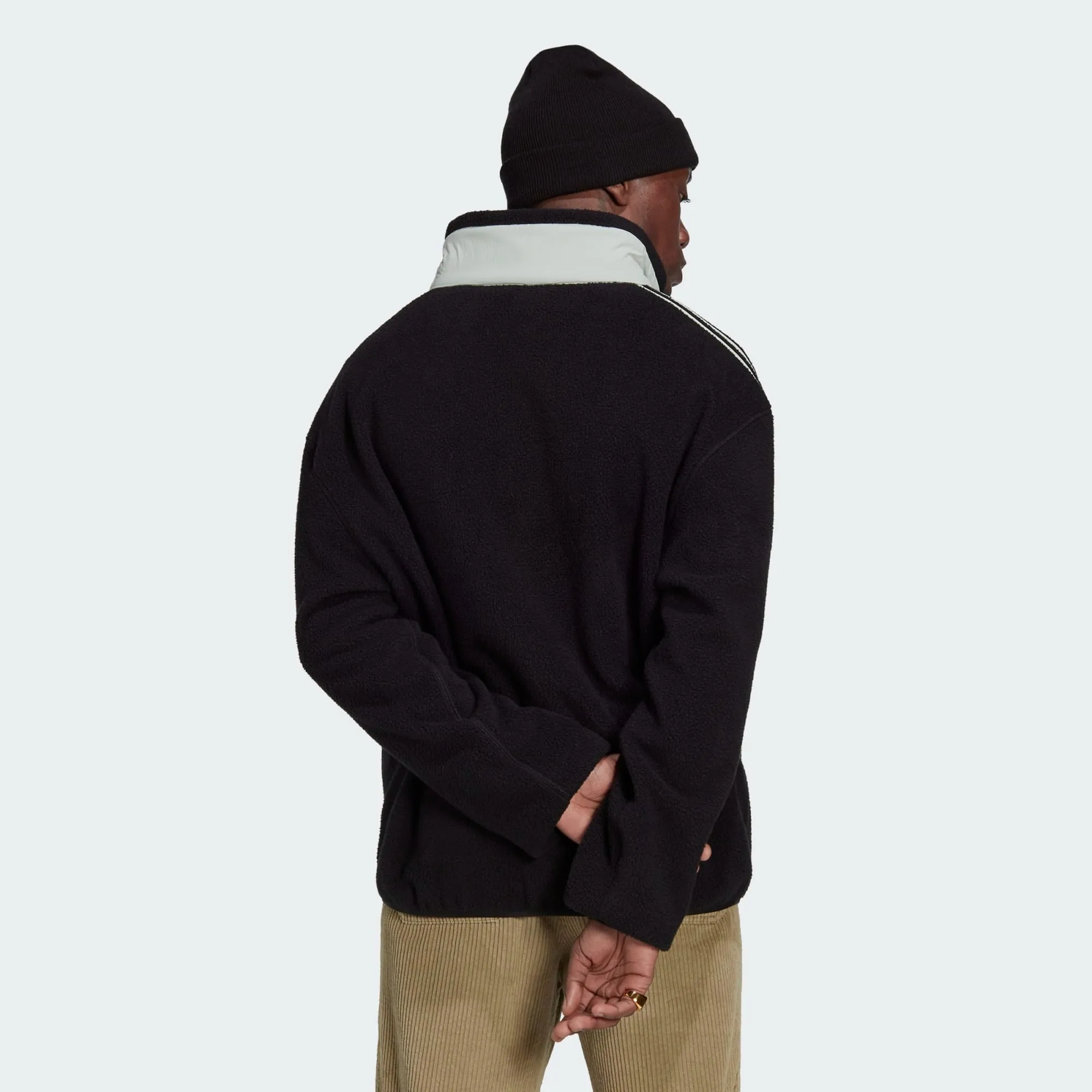 Adidas Men's Real Madrid Lifestyler Fleece Jacket, Black