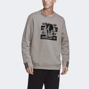 Adidas Men's R.Y.V. Crew Sweatshirt, Dove Grey