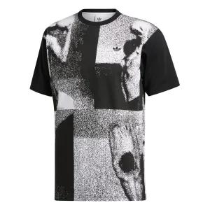 Adidas Men's Streetball Sport Tee Shirt, Black / White