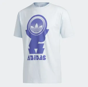 Adidas Men's / Unisex Forsut Tee Shirt, Sky Tint / Purple
