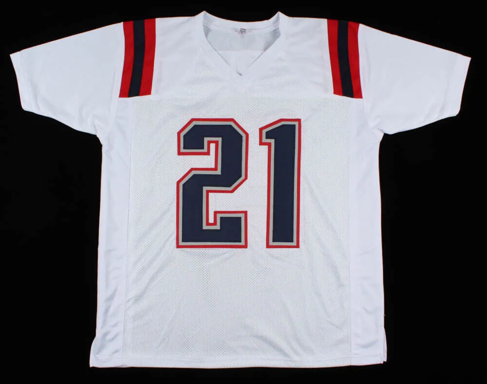Adrian Phillips Signed New England Patriots Jersey (JSA COA)   Pro Bowl Safety