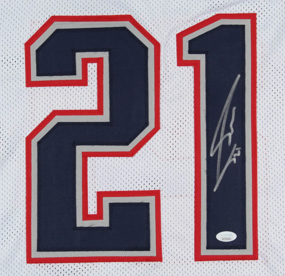 Adrian Phillips Signed New England Patriots Jersey (JSA COA)   Pro Bowl Safety