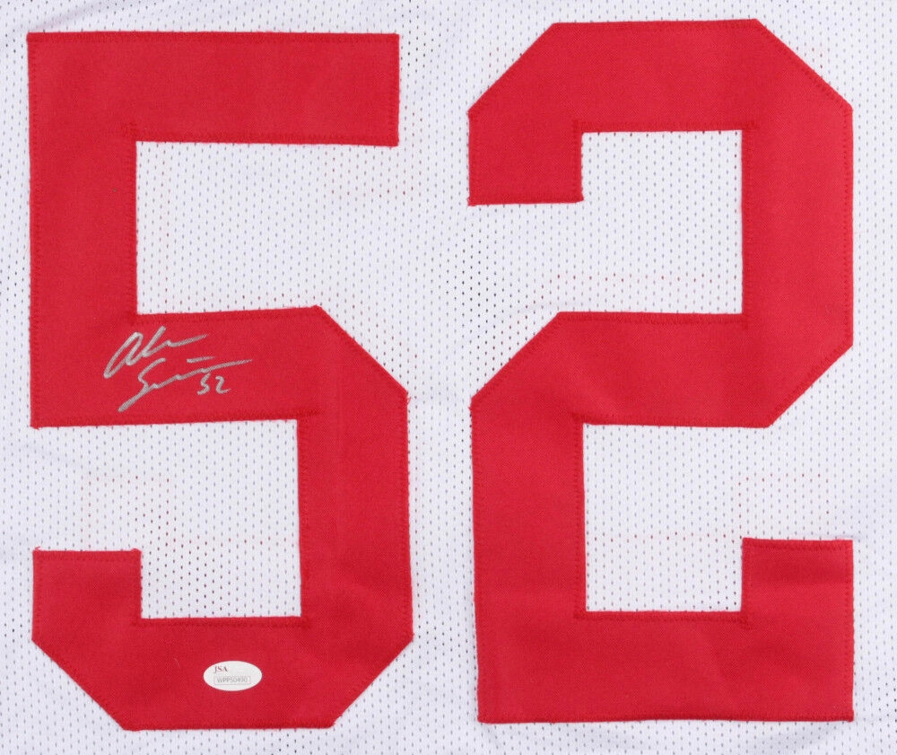 Alec Ogletree Signed New York Giants White Jersey (JSA COA) All Pro Linebacker