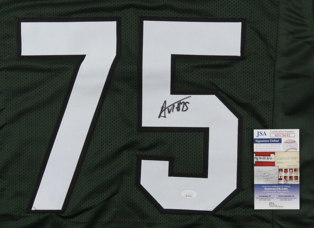 Alijah Vera-Tucker Signed New York Jets Jersey (JSA COA) 2021 1st Rnd Pk  O-Line