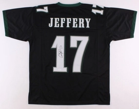 Alshon Jeffery Signed Philadelphia Eagles Black Pro-Style Jersey (JSA COA)