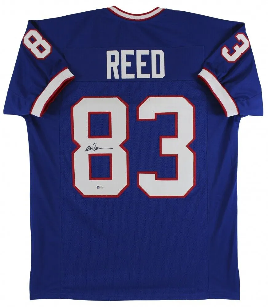 Andre Reed Signed Buffalo Bills Jersey (Beckert) 7Pro Bowl Receiver (19881994)